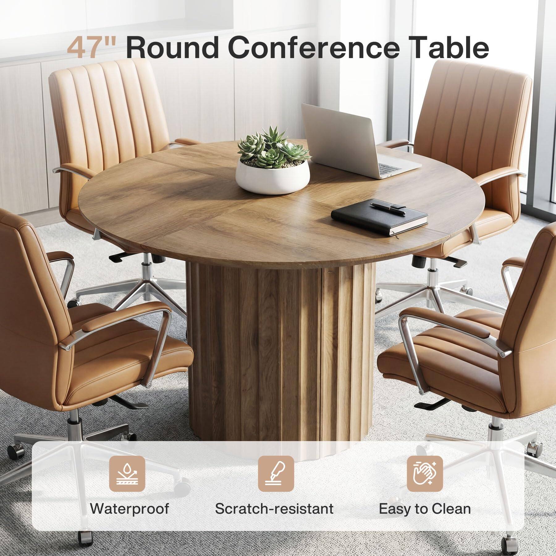 47" Round Conference Table

Waterproof
Scratch-resistant
Easy to Clean