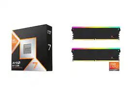 ENIAC - CPU Memory Combo - AMD RYZEN 7 9850X3D with MEM V-COLOR 2 x 16GB DDR5 6400 - Black