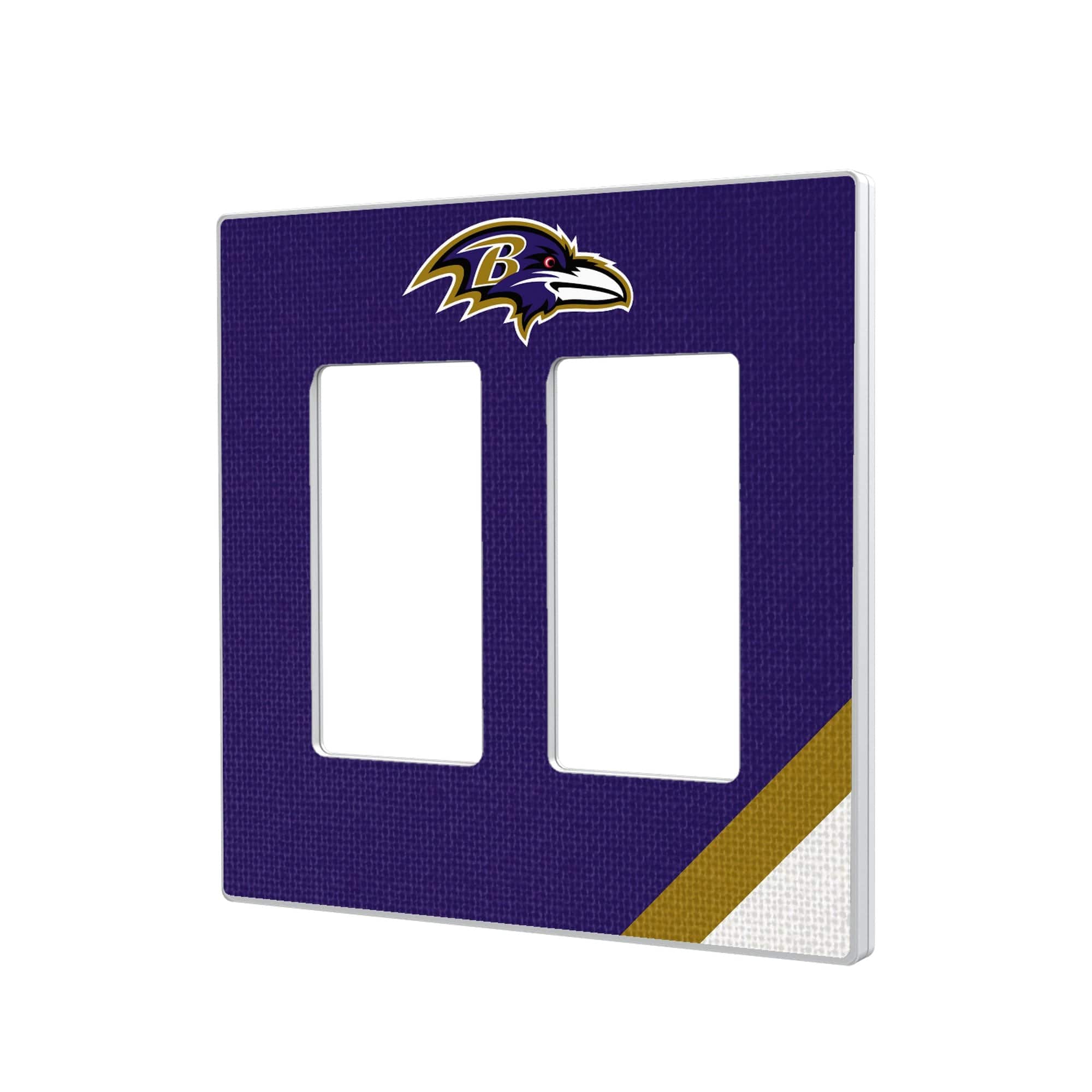 Keyscaper - Baltimore Ravens Diagonal Stripe Double Rocker Light Switch Plate - Multicolor price history on PriceWatchPro