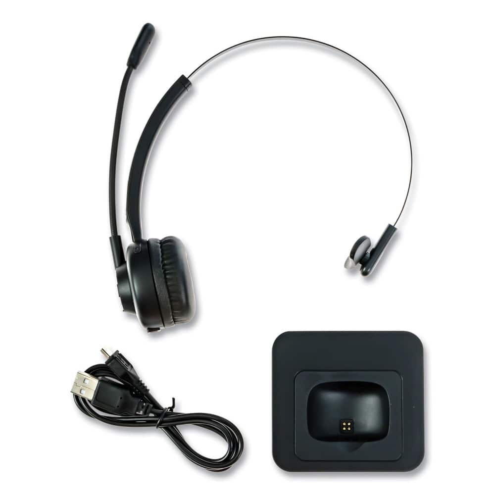 Spracht - ZUMBT ZuM BT Mobile Office Monaural Over The Head Headset - Black