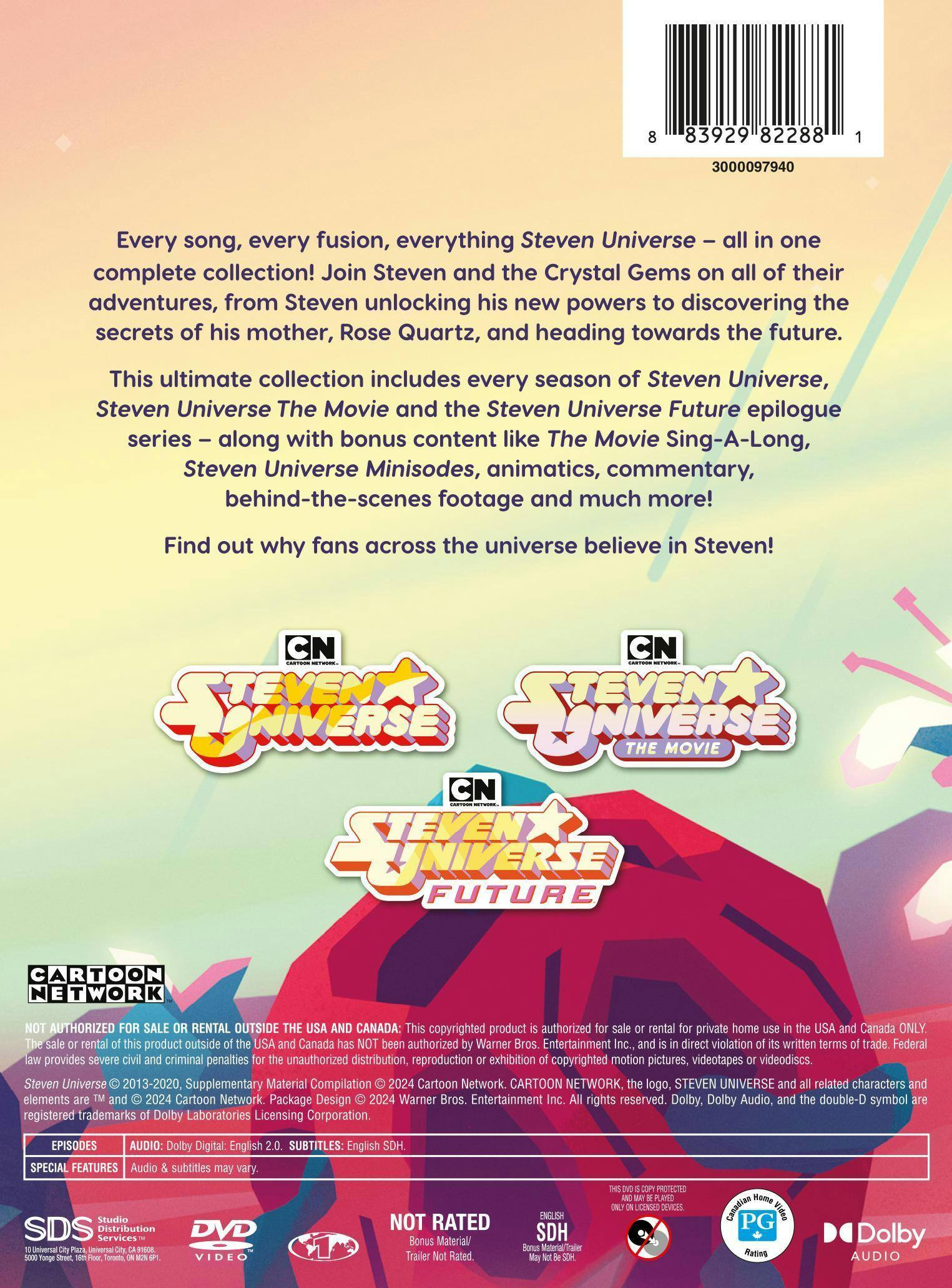 Back. Steven Universe: The Complete Collection [DVD].