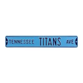 Authentic Street Signs - Light Tennessee Titans 6" x 36" Steel Street Sign - Blue