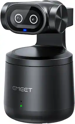 EMEET - PIXY Wireless 4K Dual-Lens AI Tracking PTZ Streaming Camera with 1/2.55" Sensor, Gesture Control, Multi-Camera Liv