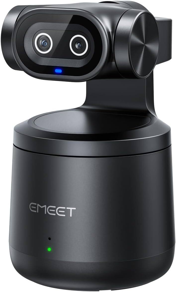 Front. EMEET - EMEET PIXY Wireless 4K Dual-Lens AI Tracking PTZ Streaming Camera with 1/2.55" Sensor, Gesture Control, Multi-Camera Liv.