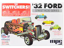 Skill 2 Model Kit 1932 Ford Street Rod Series "The Switchers" 1/25 Scale Model by MPC - Multicolor