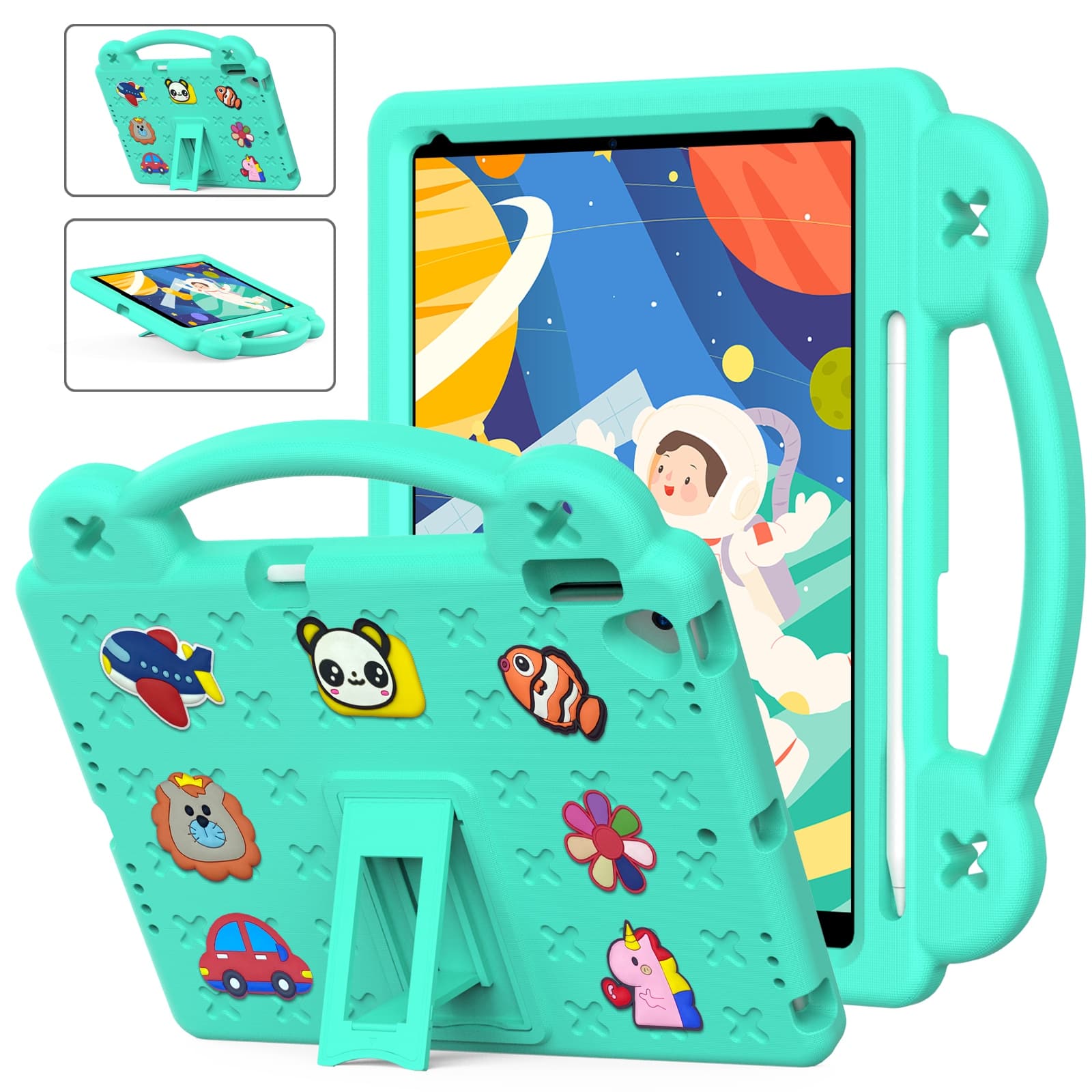 UUCOVER - Kids Case for iPad 9th 8th 7th Generation 10.2-inch (2021/2020/2019),Shockproof EVA Case Handle Adjustable Stand Cover - Mint price history on PriceWatchPro