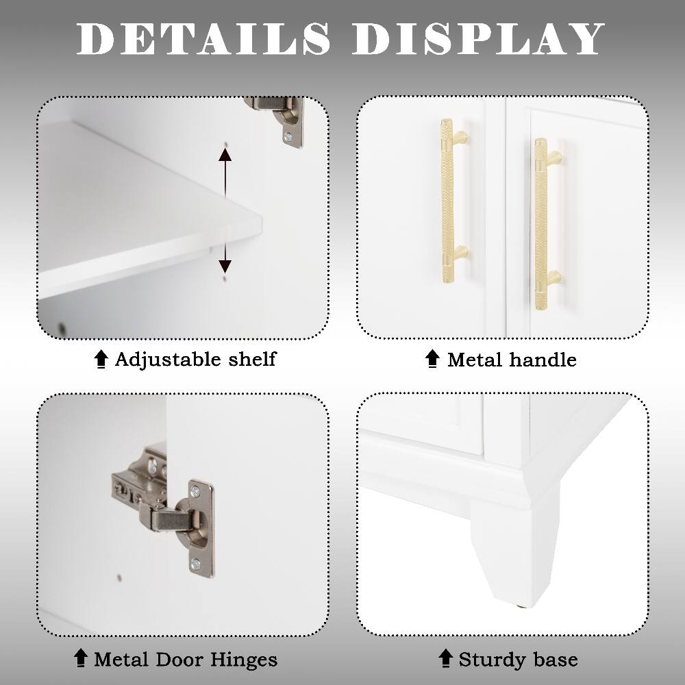 DETAILS DISPLAY

- Adjustable shelf
- Metal handle
- Metal Door Hinges
- Sturdy base