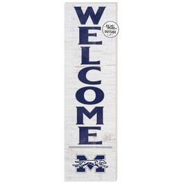 Jardine - Moravian Greyhounds 10'' x 35'' Indoor/Outdoor Welcome Sign - White