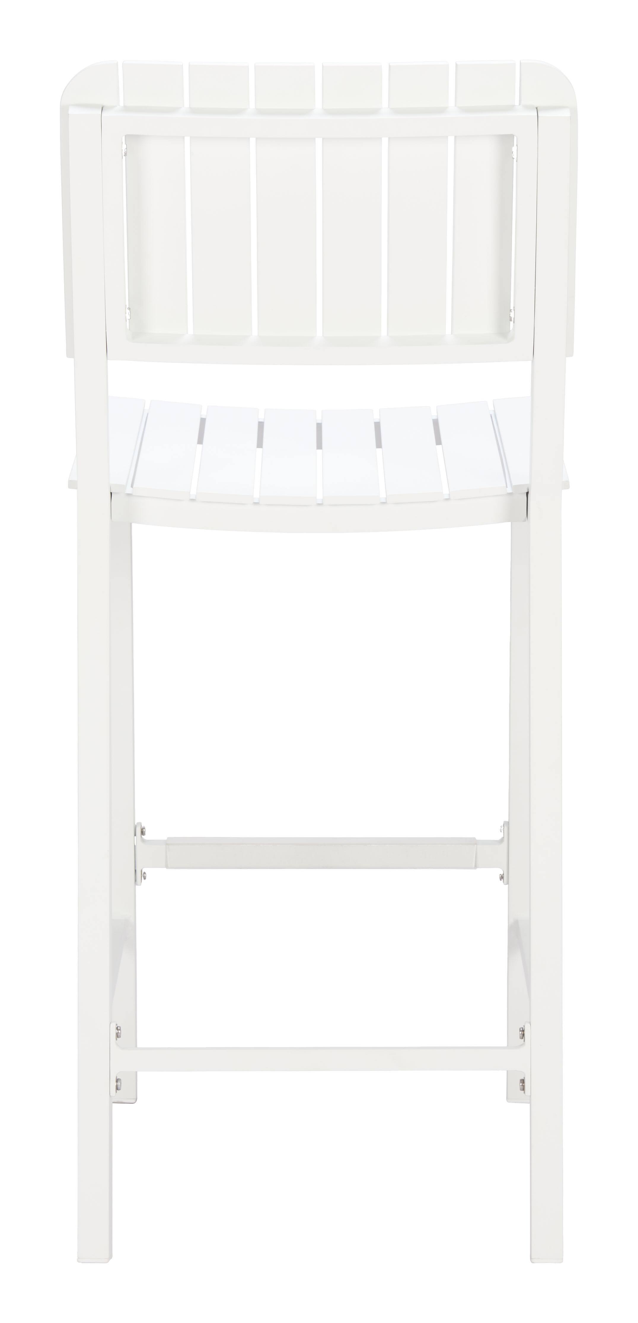 Alt View 2. Hivvago - Kayu Barstool White - White.