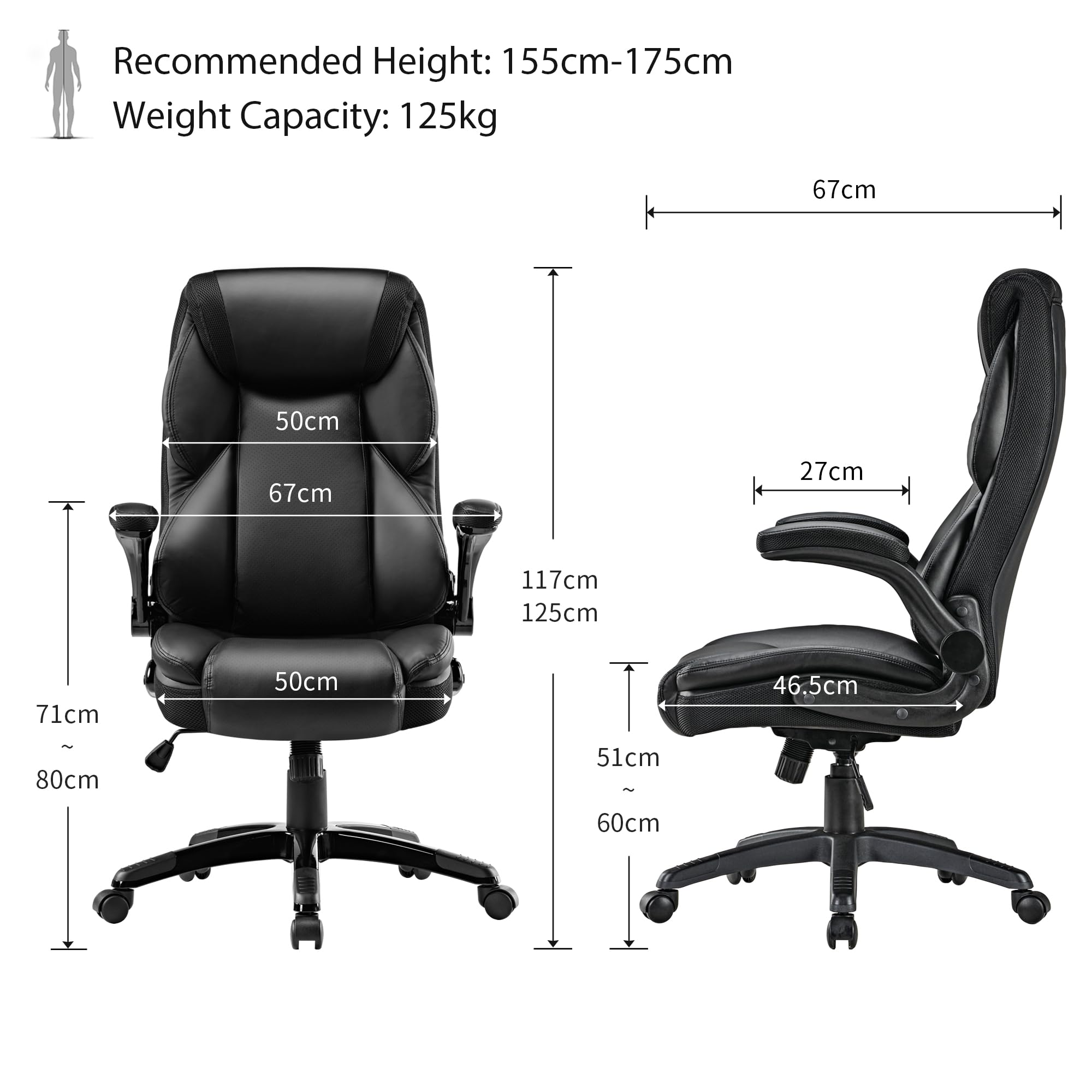 Eureka Ergonomic Ergonomic Home Office Chair Executive Chair PU