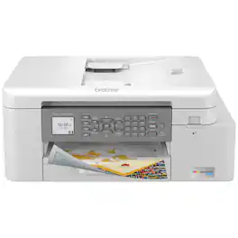Brother - INKvestment MFC-J4335DW Wireless All-in-One Inkjet Printer with up to 1-Year of Ink In-box - White/Gray