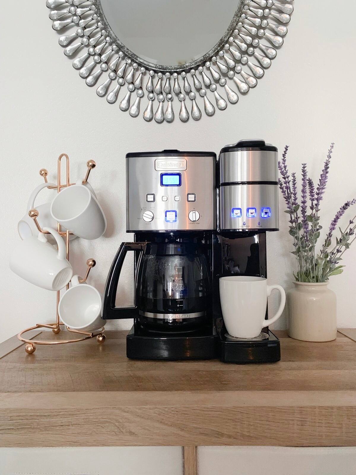 Alt View 18. Cuisinart - Coffee Center 12-Cup Coffee Maker with Water Filtration - Black/Stainless Steel.