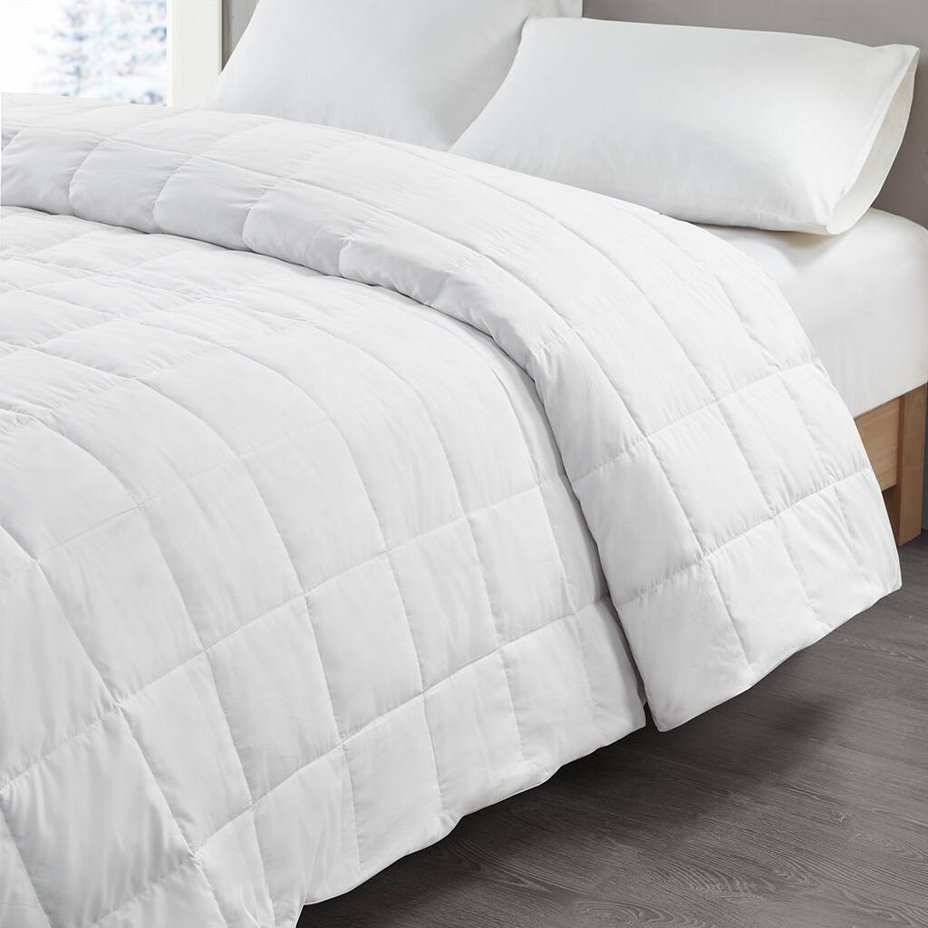 Alt View 3. Gracie Mills - Gracie Mills Roth All-Seasons Blanket with Goose Feather and Down filling - White.