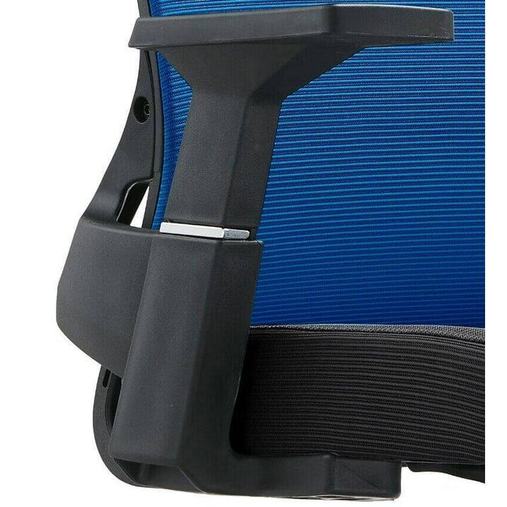 Alt View 6. LeisureMod - Brio Office Chair Ergonomic Lumbar Support Computer Chair Adjustable Desk Chair with 360 Degree Swivel and Tilt - Blue.