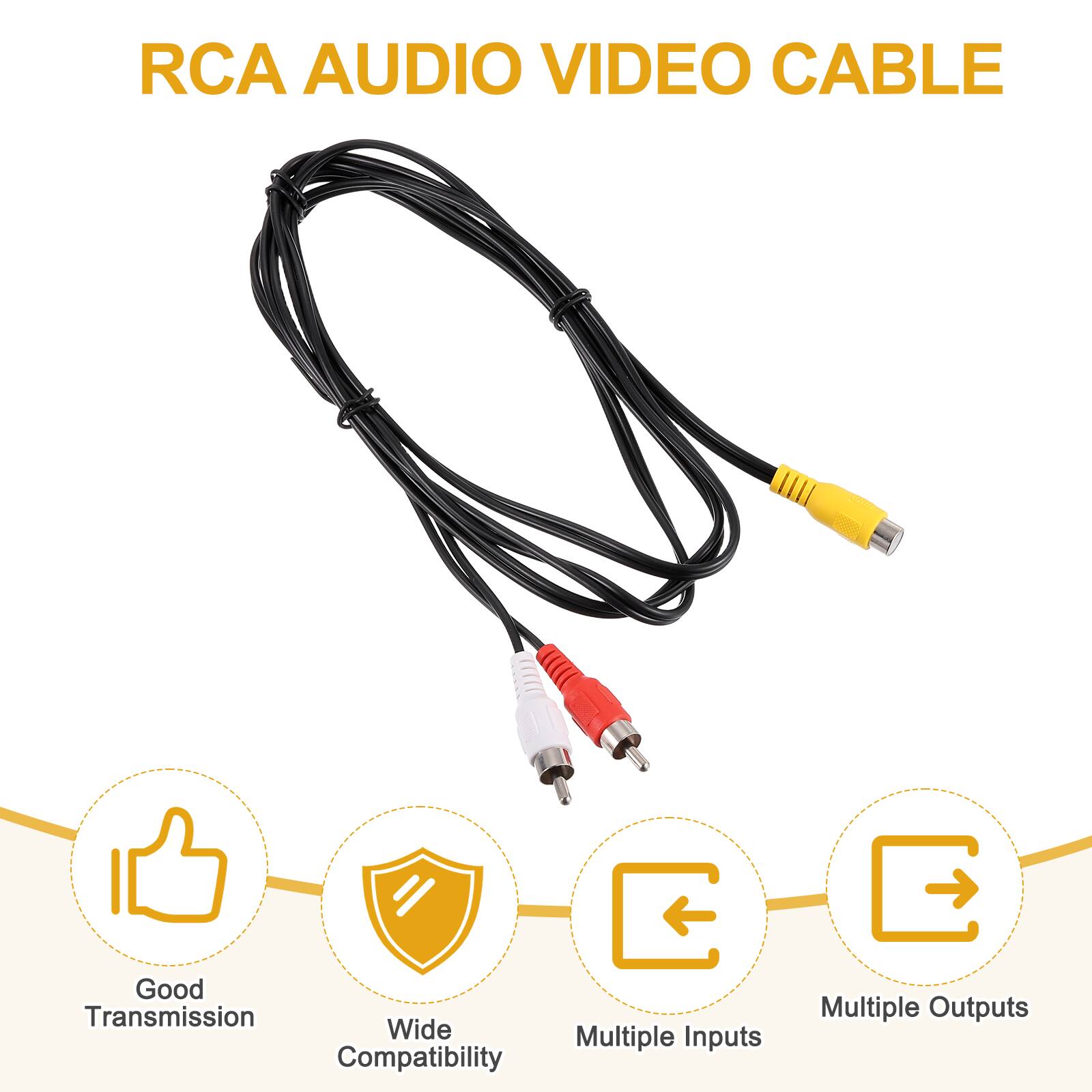 RCA AUDIO VIDEO CABLE

- Good Transmission
- Wide Compatibility
- Multiple Inputs
- Multiple Outputs