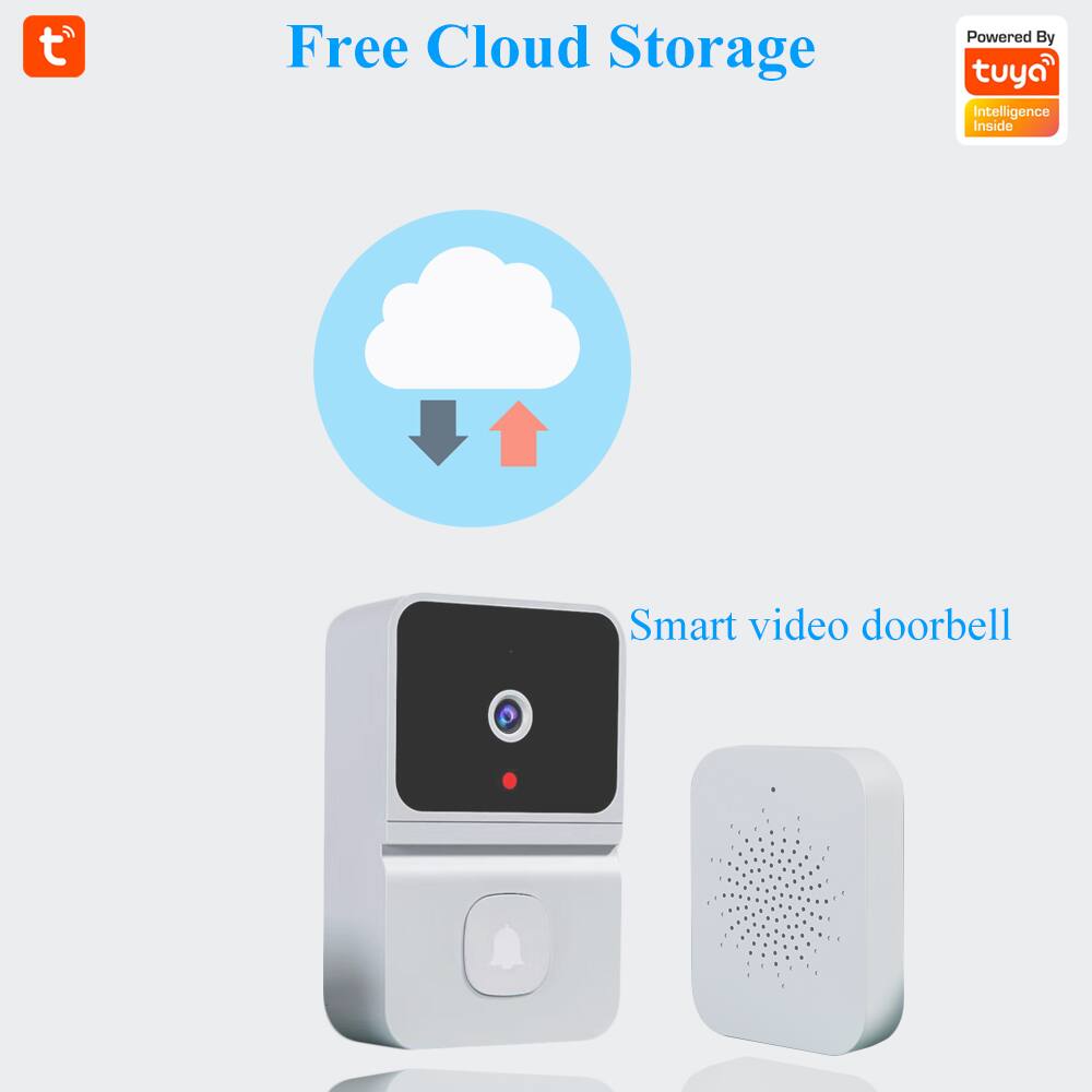 Free Cloud Storage  
Powered By tuya  
Intelligence Inside  

Smart video doorbell
