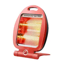 Cluzine - Portable Quartz Tube Heater, Fast Heating, Anti-Scald Shield, Adjustable Temp, for Home Office