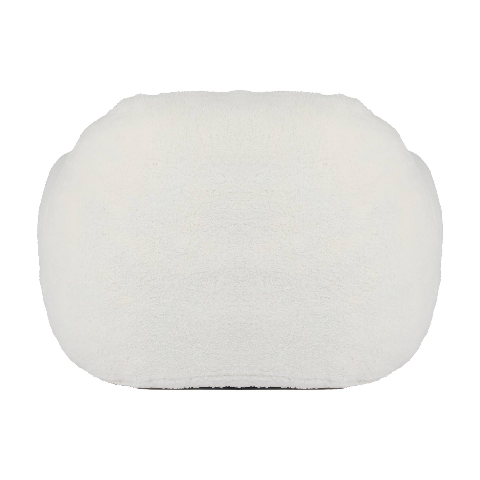 Alt View 8. GOODSILO - Giant Memory Foam Filled Bean Bag Sofa with Armrests for Adults, Spacious Faux Fur Lounger for Living Room and Bedroom - Off White.