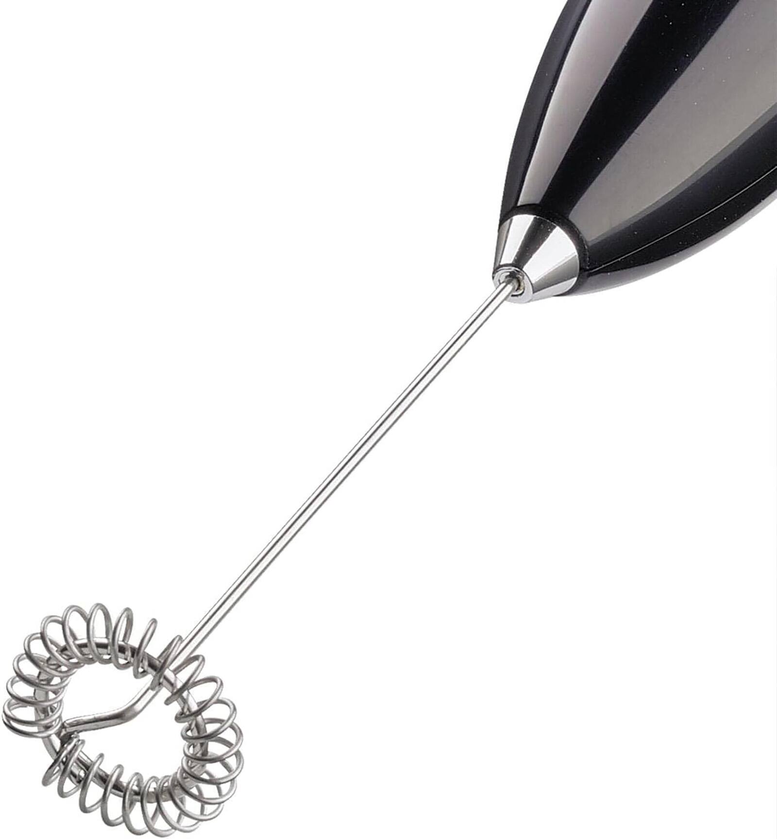 Alt View 2. Cilio - Latteforte Battery Powered Milk Frother with Stainless Steel Stand, Black Matte - Black.