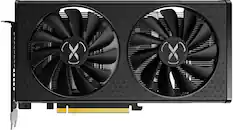 Front. XFX - SPEEDSTER SWFT210 AMD Radeon RX 7600 Core 8GB GDDR6 PCI Express 4.0 Graphics Card - Black.