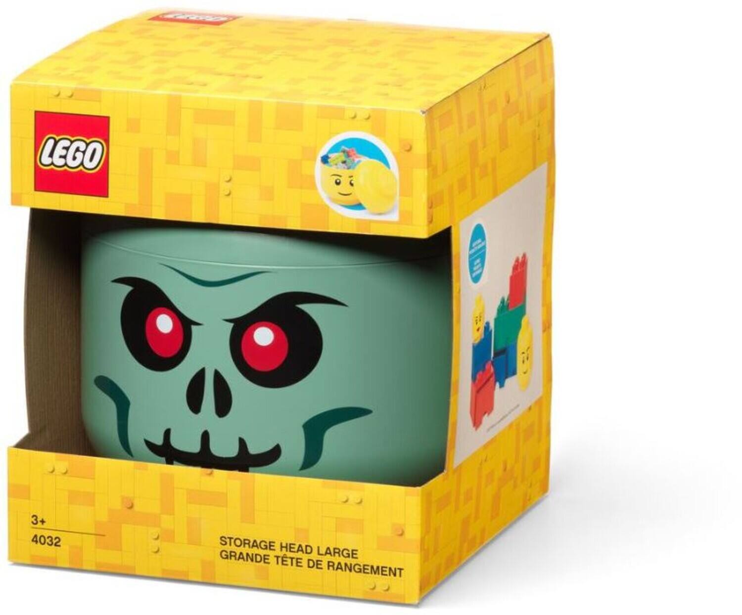 LEGO  
3+  
4032  
STORAGE HEAD LARGE  
GRANDE TÊTE DE RANGEMENT