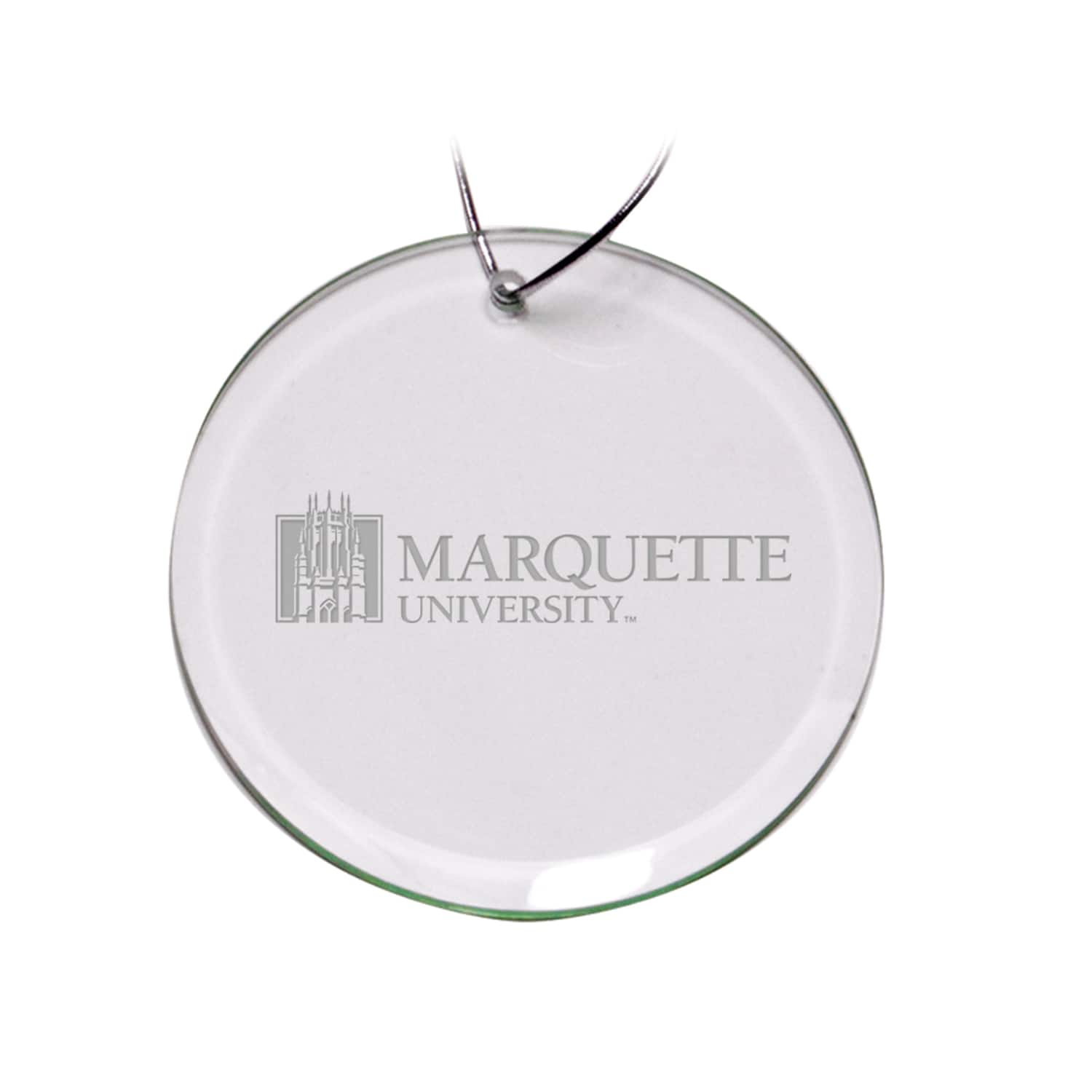 Jardine - Marquette Golden Eagles 3'' Round Glass Ornament - Multicolor