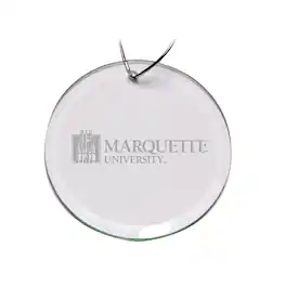 Jardine - Marquette Golden Eagles 3'' Round Glass Ornament - Multicolor