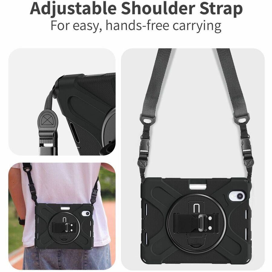 Adjustable Shoulder Strap  
For easy, hands-free carrying