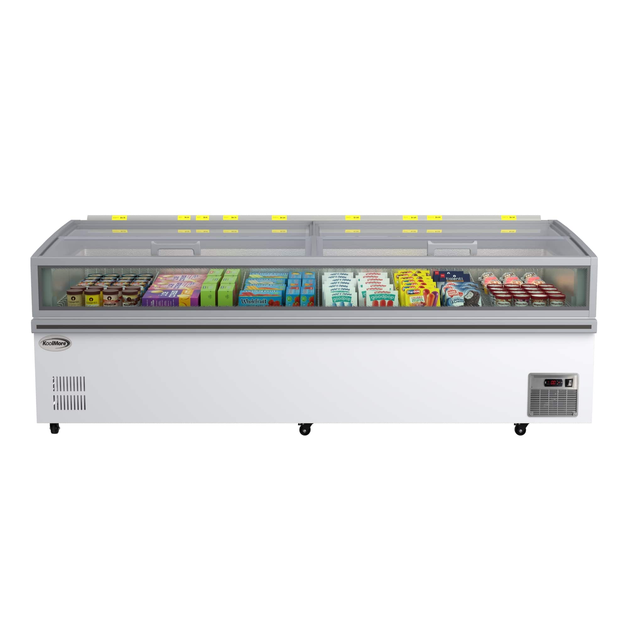 Koolmore - 98 in. 38 cu. ft. Commercial Auto Defrost Convertible Island Freezer/Refrigerator (KM-ISCF-98AF) - White