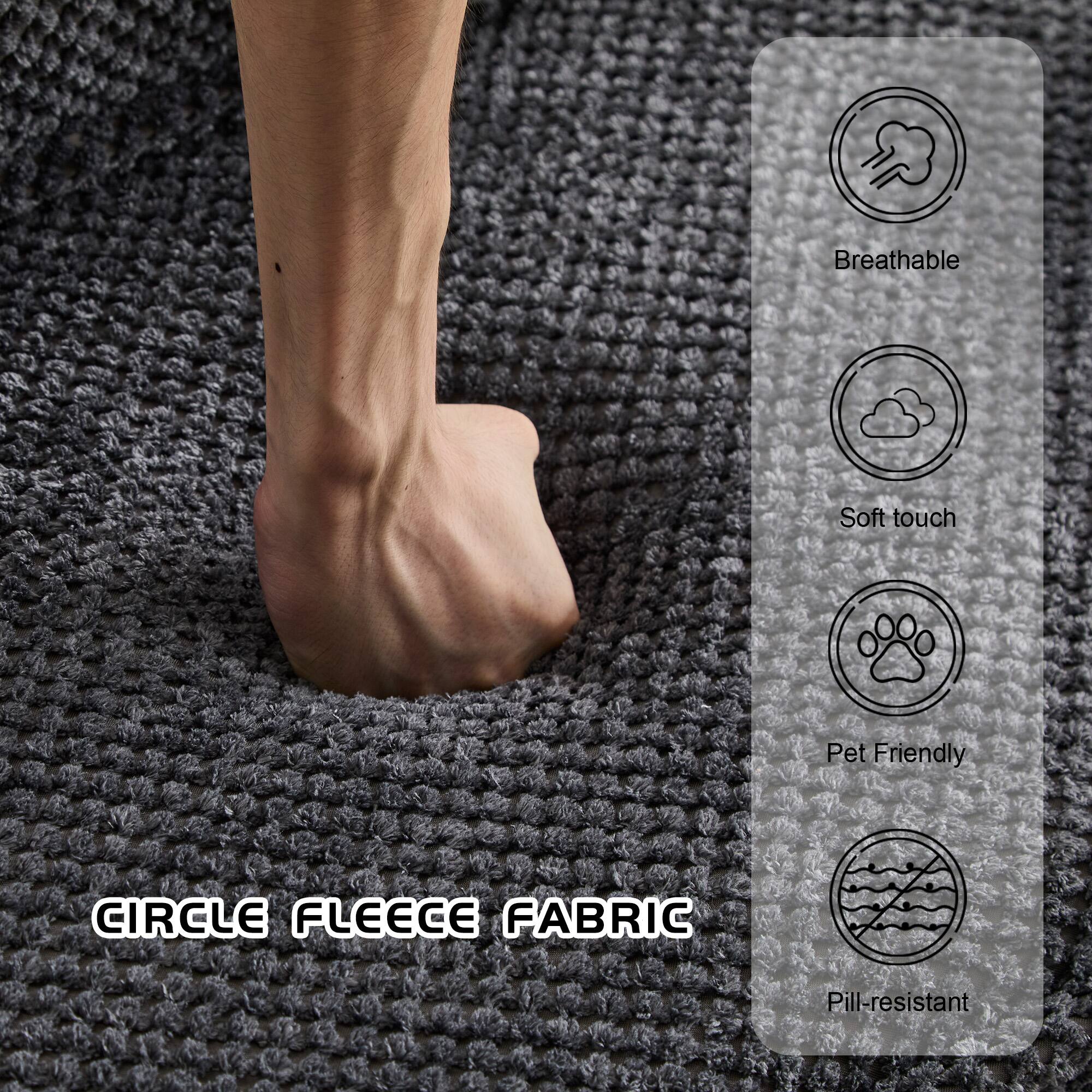 Breathable Soft touch Pet Friendly CIRCLE FLEECE FABRIC Pill-resistant