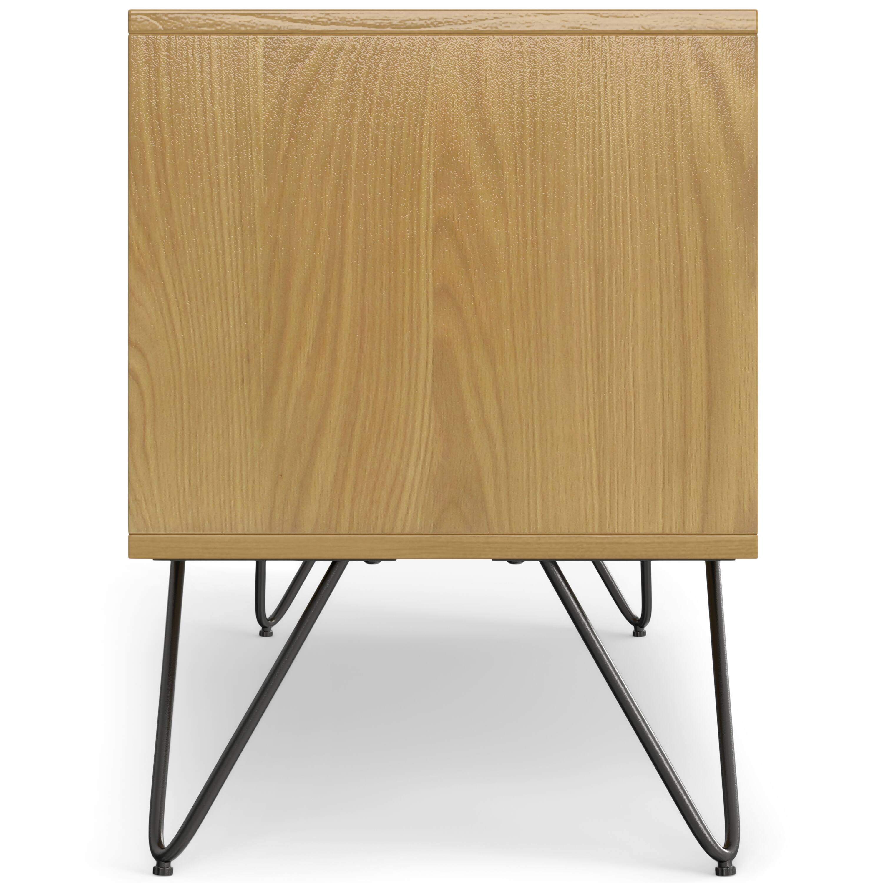 Alt View 33. Simpli Home - Hunter TV Media Stand - Oak Veneer.