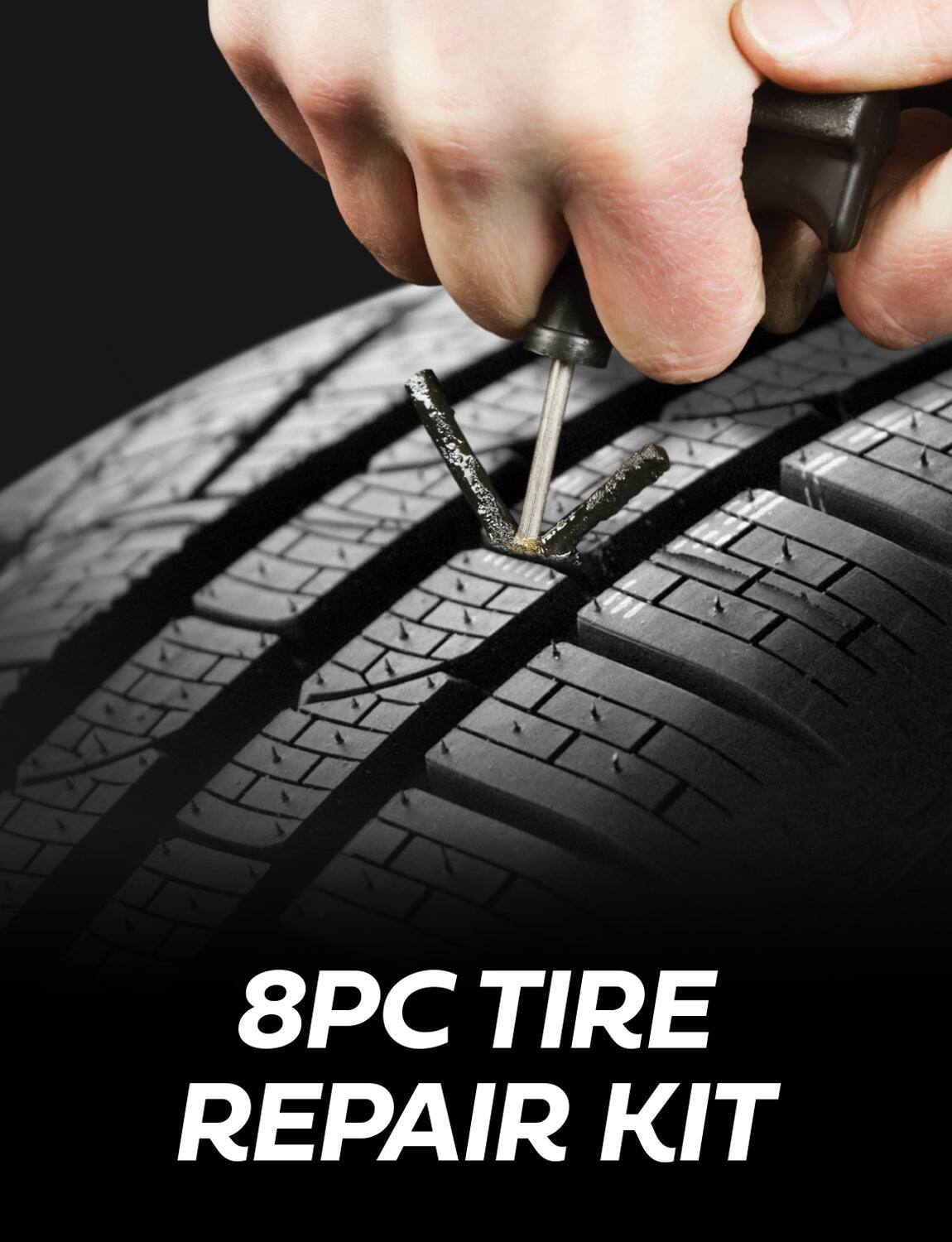 8PC TIRE REPAIR KIT