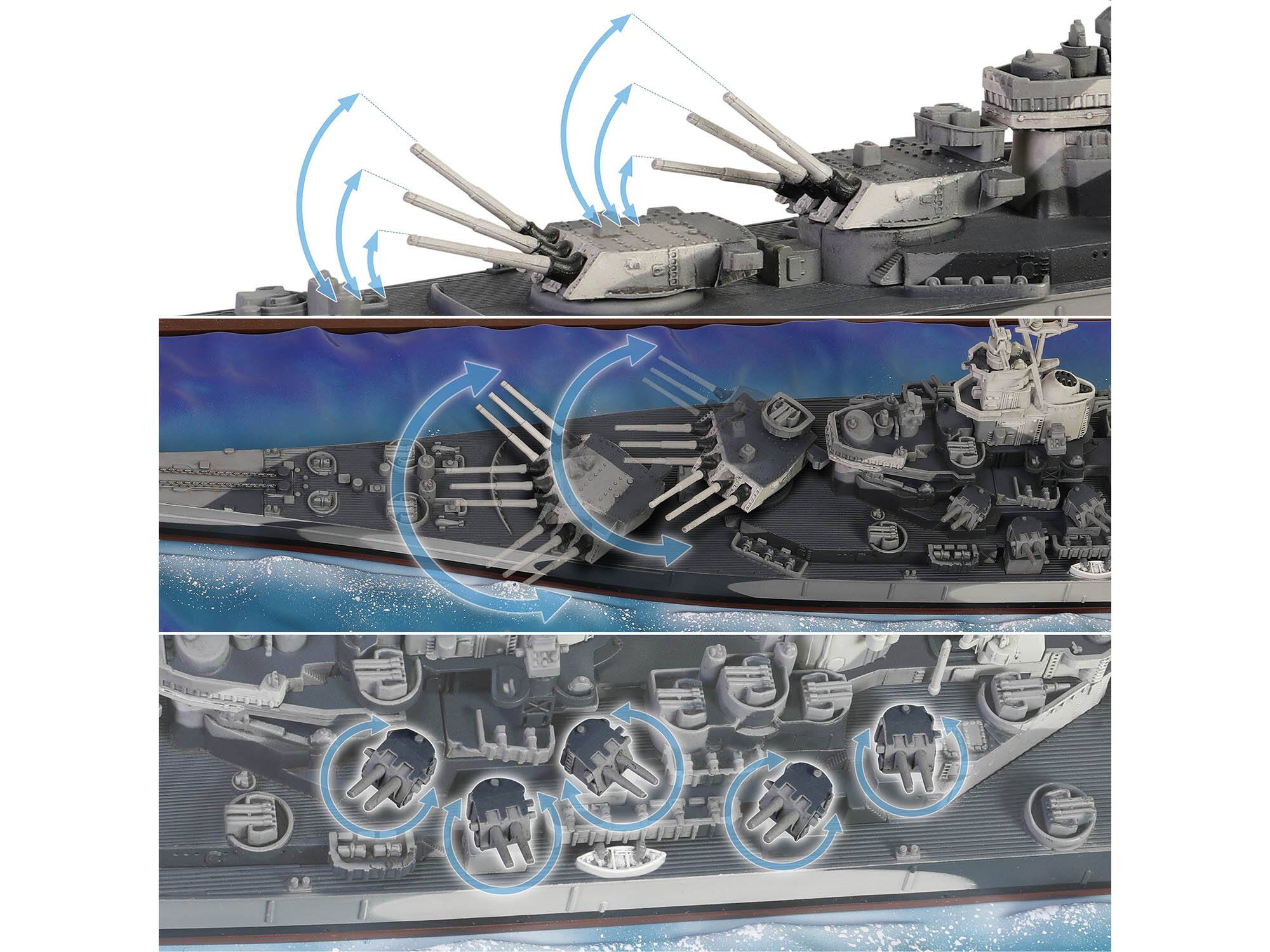 Alt View 6. Forces Of Valor - USS Missouri (BB-63) Iowa-class Battleship "Battle of Okinawa" 1945 US Navy "Battleship" 1/700 Model by Forces of Valor.