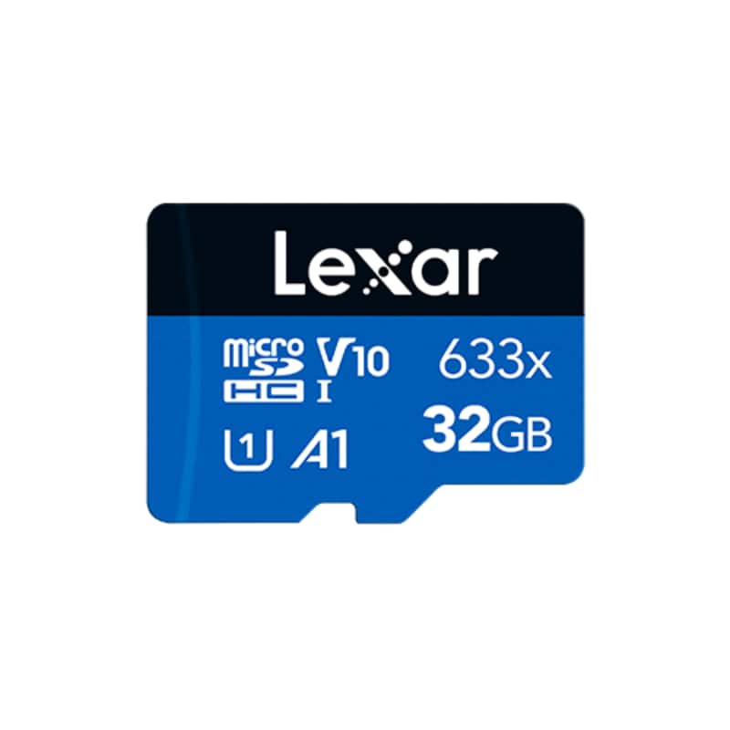 Lexar - 32GB microSDHC UHS-I Memory Card C10 U1 V10 A1, Up to 100MB/s Read (633x)