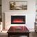 Alt View 3. Costway - Costway 36" Electric Fireplace Insert 1500W Recessed Fireplace Heaterwith Remote Control - Black.
