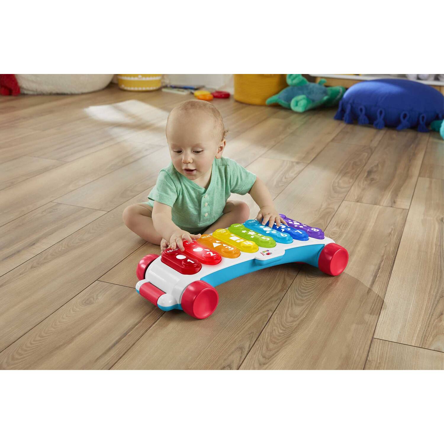 Alt View 2. Fisher Price - Baby to Toddler Learning Toy Giant Light-Up Xylophone HGM29.