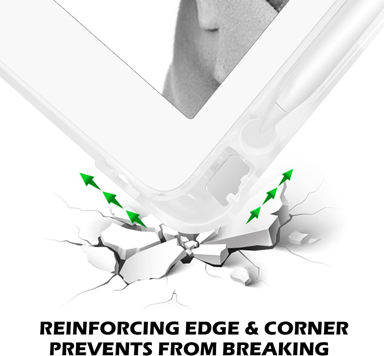 REINFORCING EDGE & CORNER PREVENTS FROM BREAKING