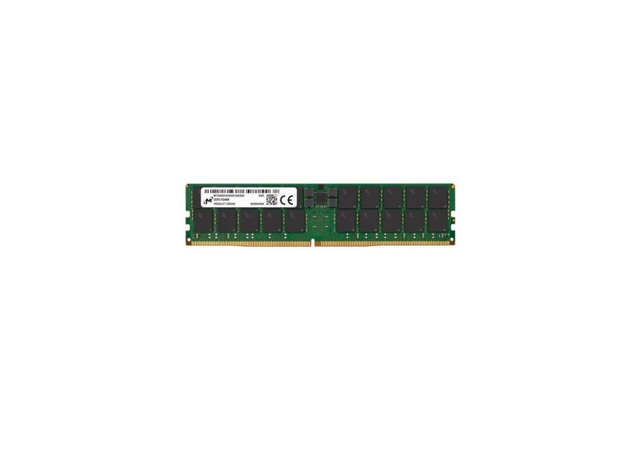 Micron Technology - mtc40f2047s1rc56bb2r 128gb ddr5-5600mhz dual rank memory module - Black