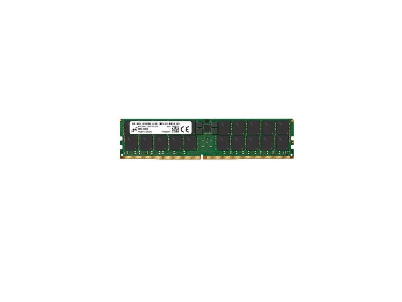 Front. Micron Technology - mtc40f2047s1rc56bb2r 128gb ddr5-5600mhz dual rank memory module - Black.