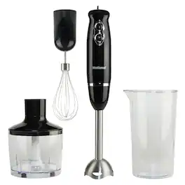 National - 500-Watt Multi-Purpose 4-in-1 Immersion Blender with Attachments - Black
