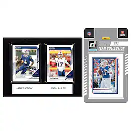 C&I Collectibles - Buffalo Bills 6" x 8" Player Plaque & 2025 Team Trading Card Set - Multicolor