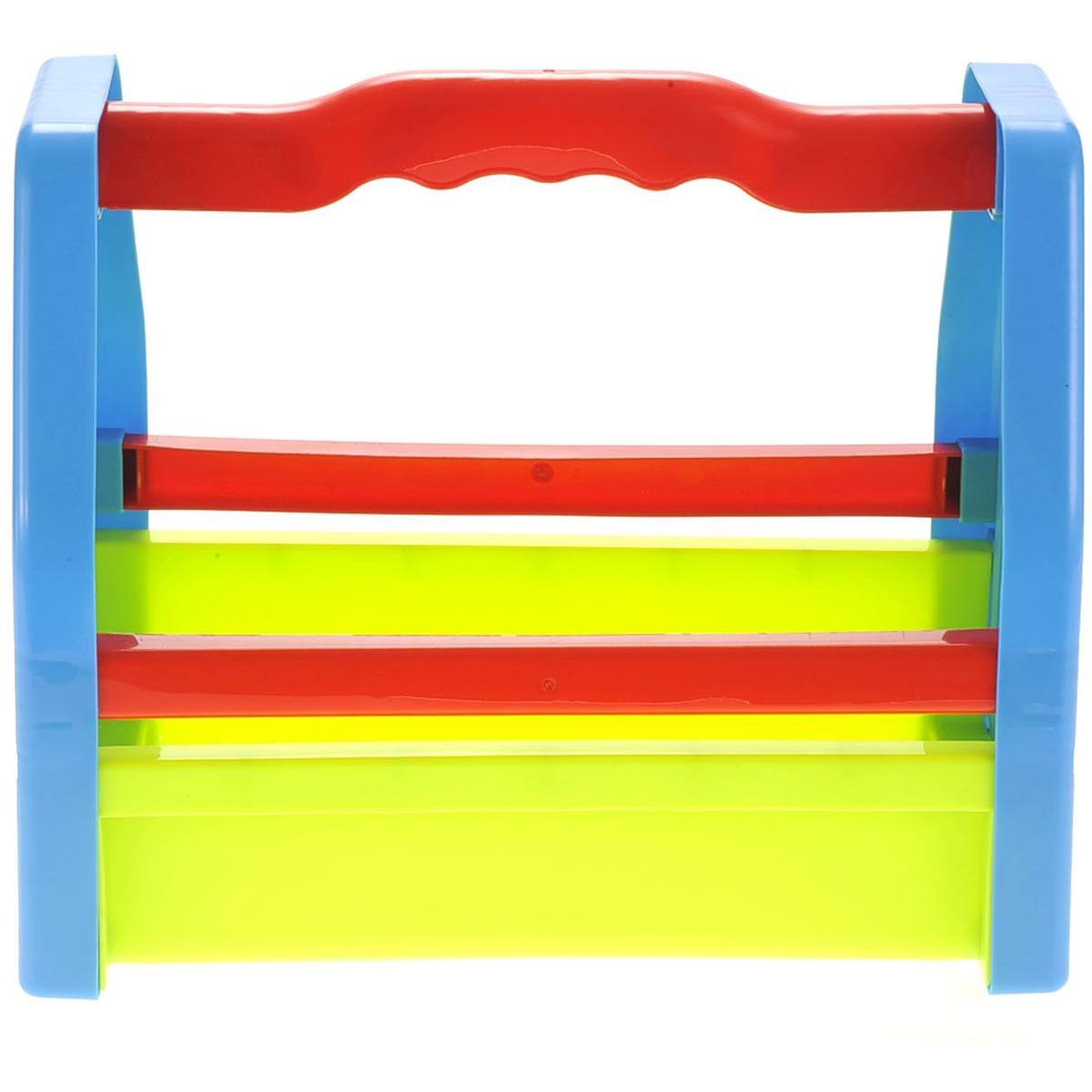 Alt View 4. JuzToys - 8pcs Kids Gardening Set, Pretend Play for Toddlers 3-5, Toy Tool Set Include Rakes, Plant Pots, Watering Can, Blue - Blue.