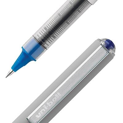 Alt View 3. Uni - Uni Vision Rollerball Pen,Fine Point, Blue Ink, Dozen (60134).