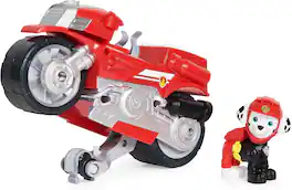 Paw Patrol - Moto Pups Marshall Deluxe Pull-Back Motorcycle Vehicle with Figure for Ages 3+ - Red