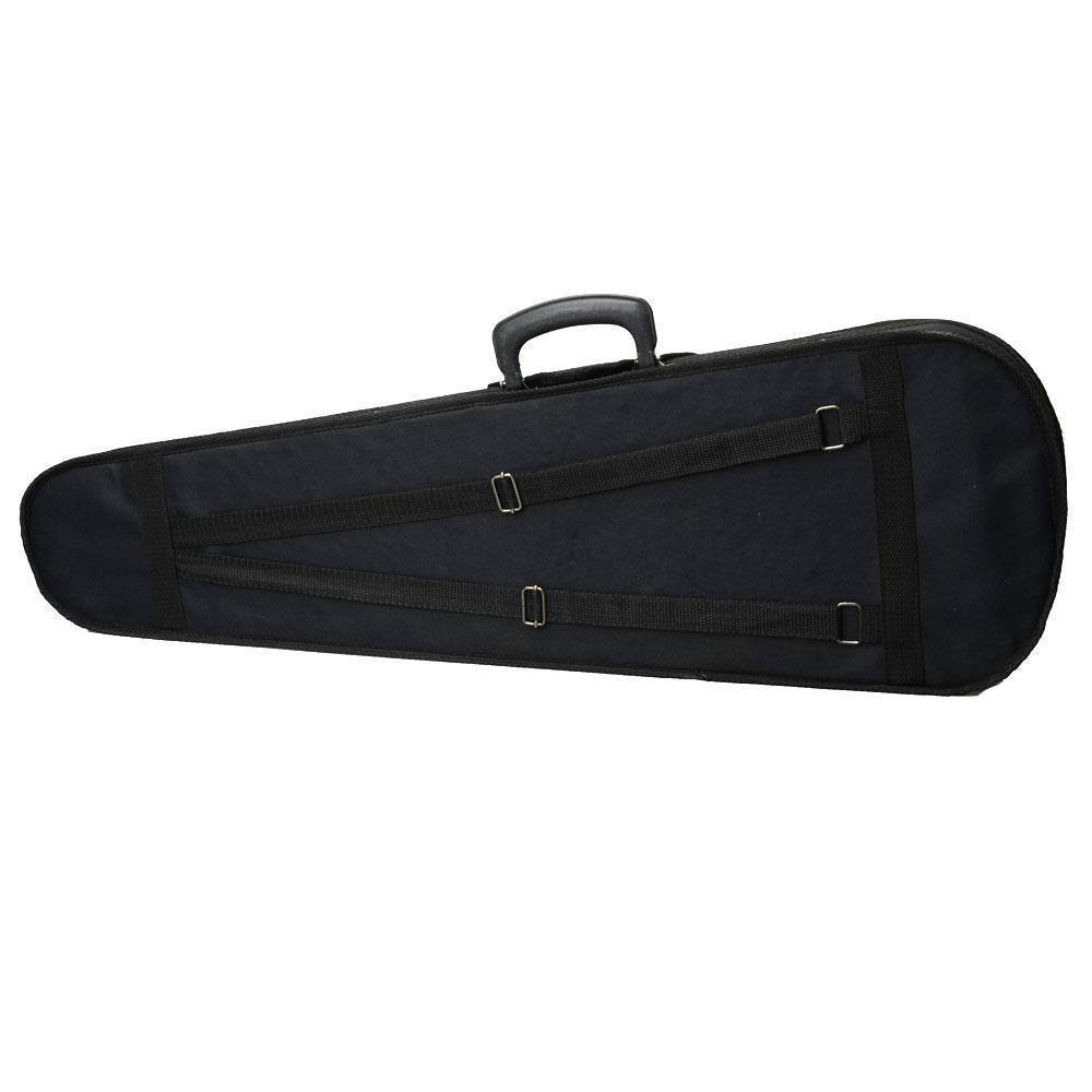 Left. Winado - 4/4 Full Size Violin Hard Case,Professional Triangular Lightweight Suspension Carry Violin bag (Black).