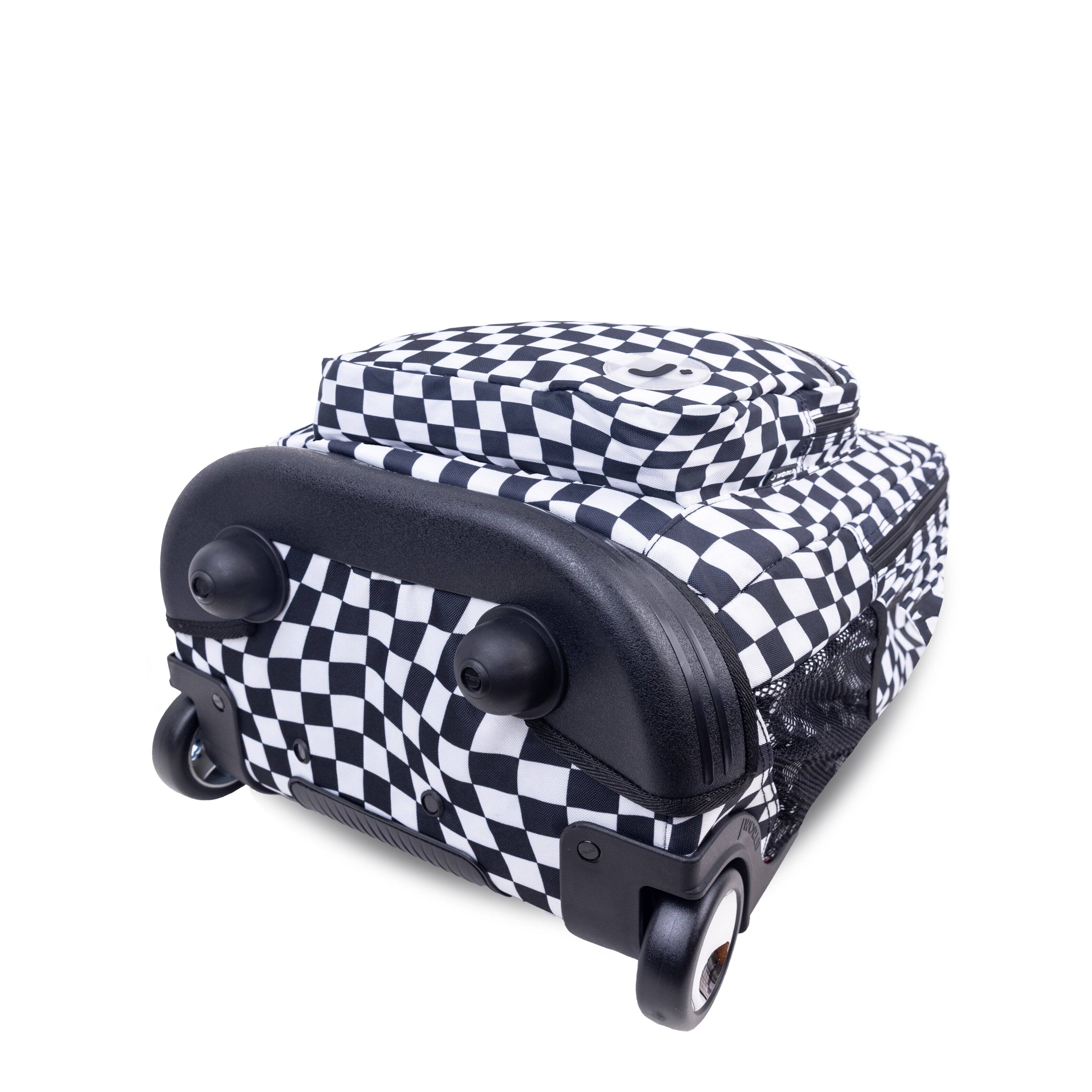 Alt View 1. J World - J World Unisex Sundance 20" Rolling Backpack With Laptop Sleeve For School And Travel, Wavy Checkers - WAVY CHECKERS.