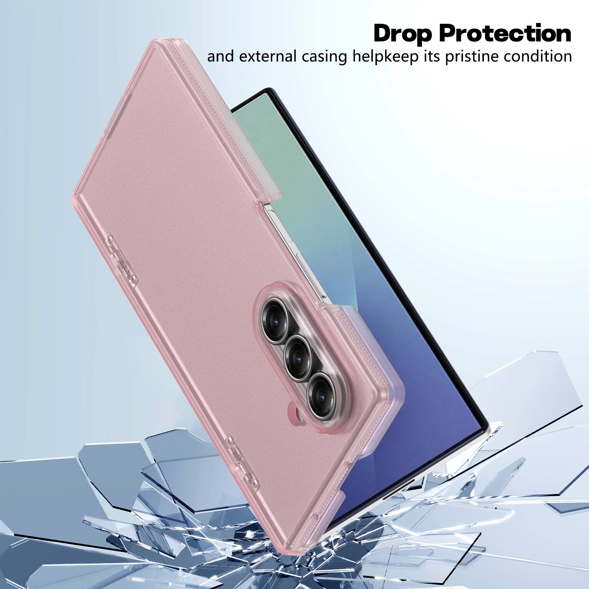 Dteck Hinge Case for Samsung Galaxy Z Fold8 Ultra Ultra,Slim Matte Hard ...