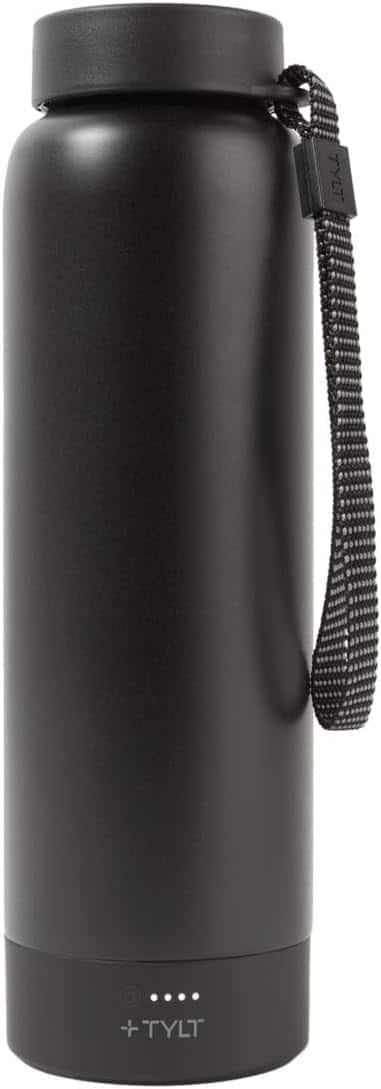 TYLT - Insulated Wireless Charging Bottle - Black
