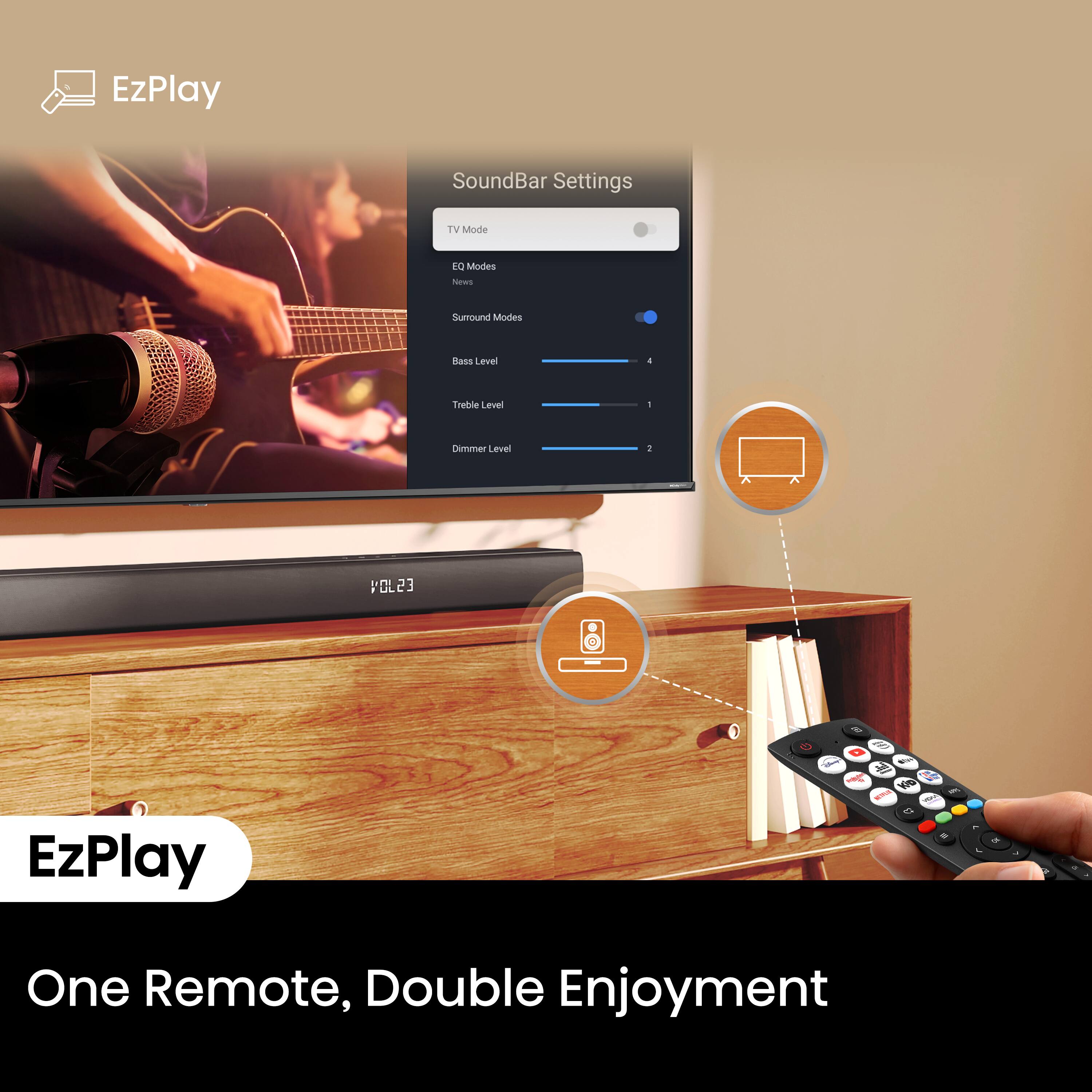One Remote, Double Enjoyment
