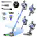 Front. Teendow - Teendow 300W Cordless Stick Vacuum, 50kPa Suction Lightweight Vacuum Cleaner for Pet Hair, Hard Floors and Carpets - Blue.